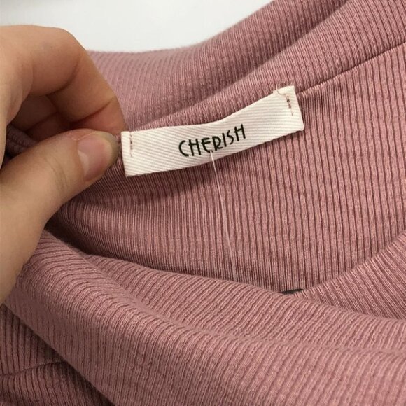 Cherish Fun and flirty ribbed tunic rose taupe NWT - Picture 5 of 16
